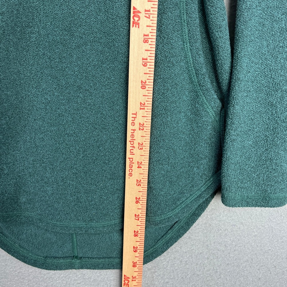 Deso Cowl Neck Fleece Puilover Womans Medium Green Gorpcore Warm Pockets USA - Picture 6 of 8